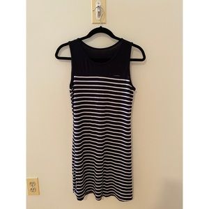 Black and White Striped Dress
